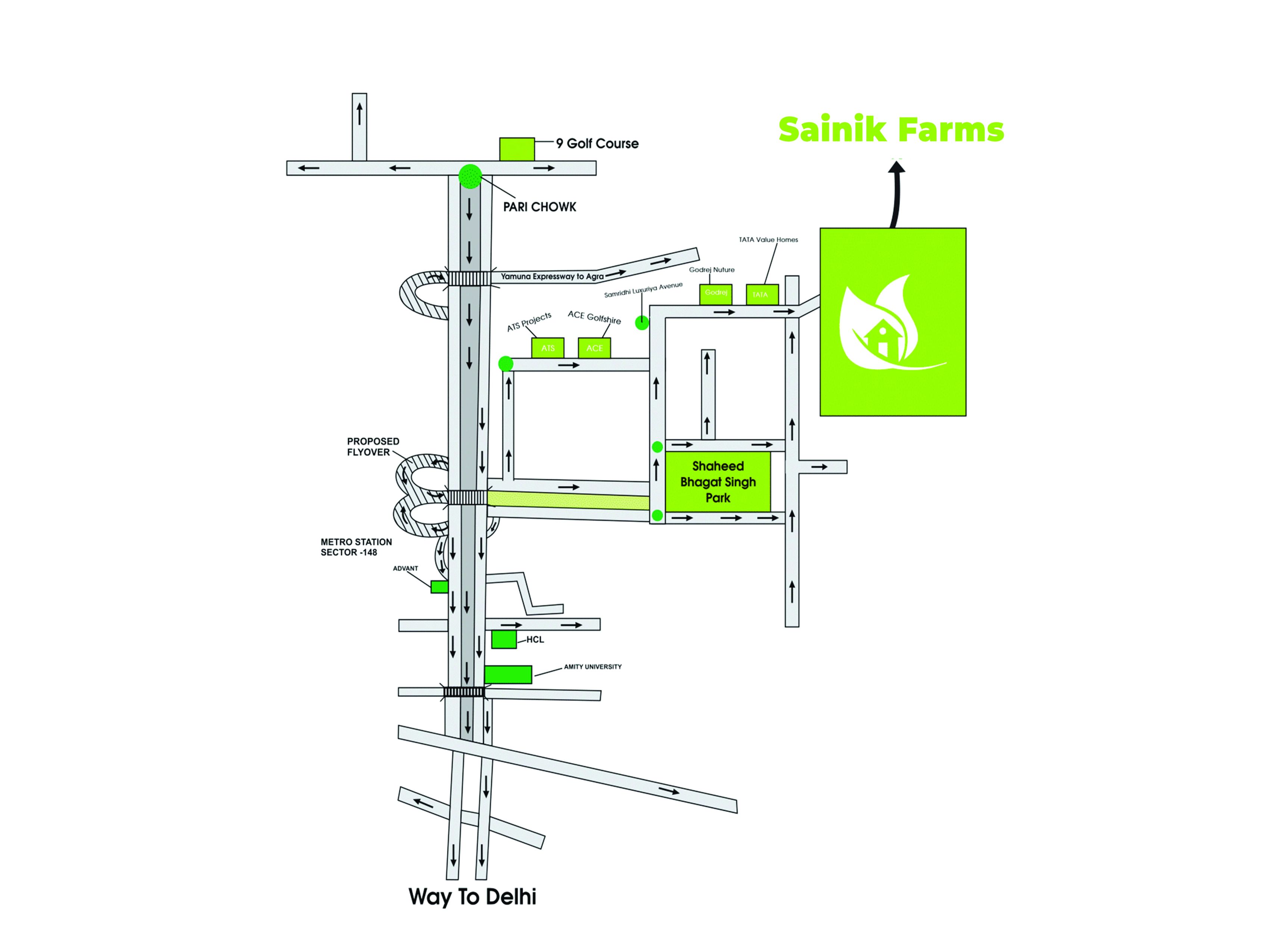 Lotus Farms House Location Map